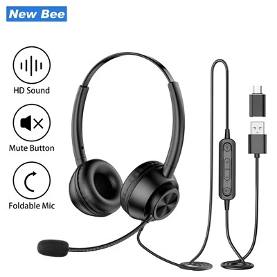 هدست USB با میکروفون انعطاف پذیر